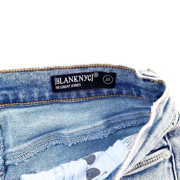 Blank NYC The Great Jones High Rise Skinny Jeans Super Light Wash Cropped 27 - Picture 10 of 12